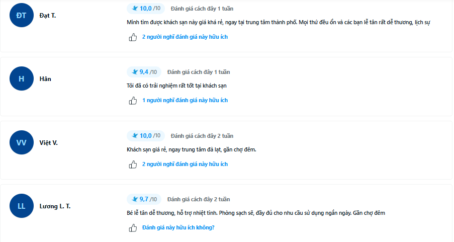 Top 10 khách sạn Đà Lạt giá dưới 500k cho 1 đêm tại phường 1 7 Đánh giá của khách hàng lưu trú về Thanh Thanh Premier Hotel – Khách sạn Đà Lạt giá dưới 500k, vị trí trung tâm, tiện nghi đẳng cấp 3 sao