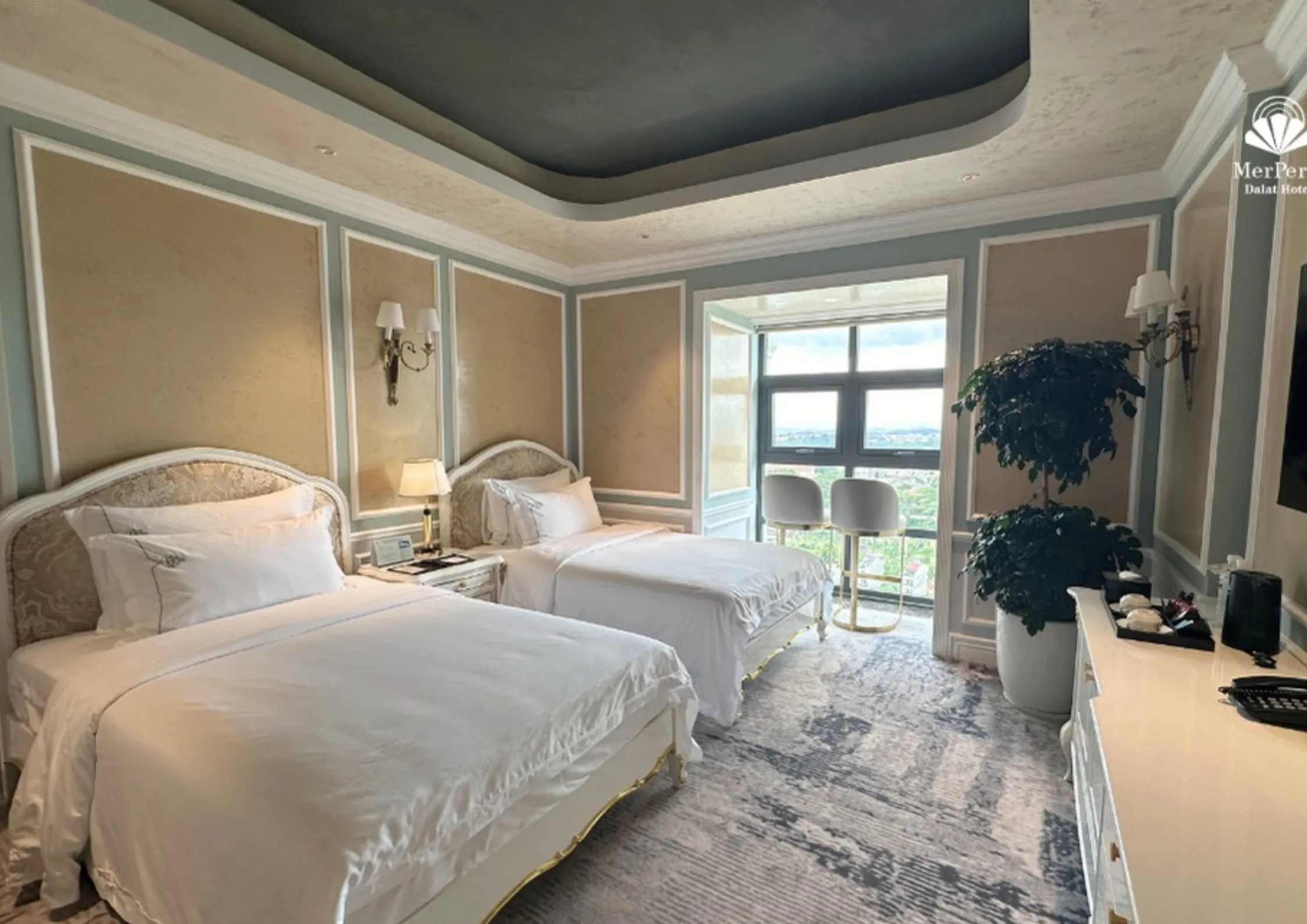 Top 8 khách sạn Đà Lạt luxury được nhiều khách hàng chọn lựa nhất 2025 10 Phòng ngủ tại MerPerle Dalat Hotel